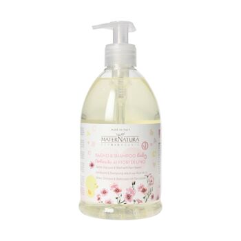 BÉBÉ Shampoing & lavant doux aux fleurs de lin 1