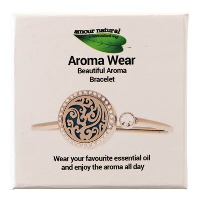 Pulsera Aroma, remolino con cristales