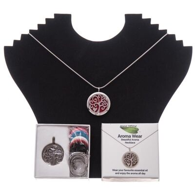 Aroma necklace in gift box, heart, style 1