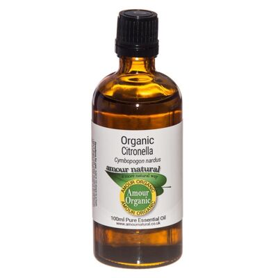 Citronela Aceite esencial puro, orgánico 100ml