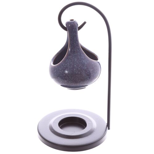 Oil Burner, tear drop blue