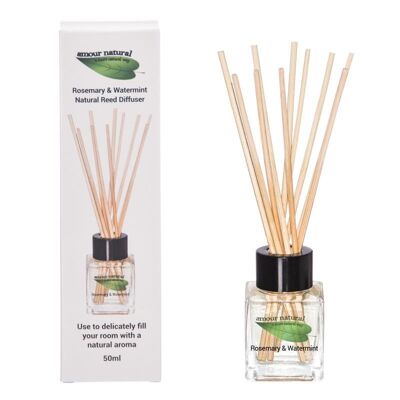 Reed Diffusor, 50ml, Rosmarin und Wasserminze