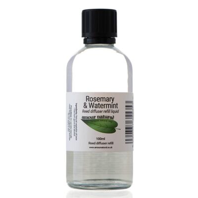 Refill reed diffuser, 100ml, Rosemary and watermint