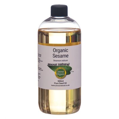 Aceite de semilla de sésamo, puro, orgánico 500ml