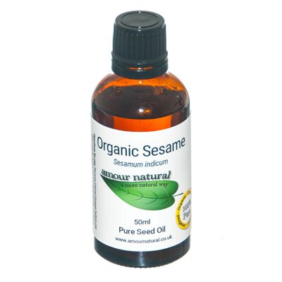 Aceite de semilla de sésamo, puro, orgánico 50ml