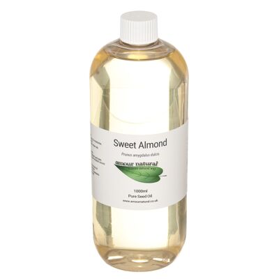 Sweet almond oil, pure 1 litre