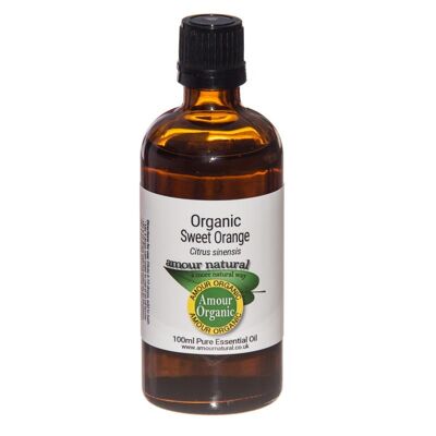 Aceite esencial puro de naranja dulce, orgánico 100ml