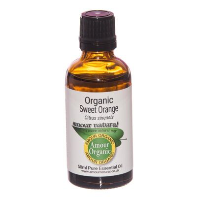Aceite esencial puro de naranja dulce, orgánico 50ml