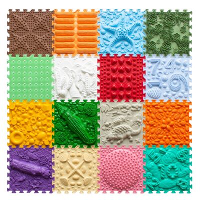 Orthopedic puzzle floor mat - Set "Joyful Land"