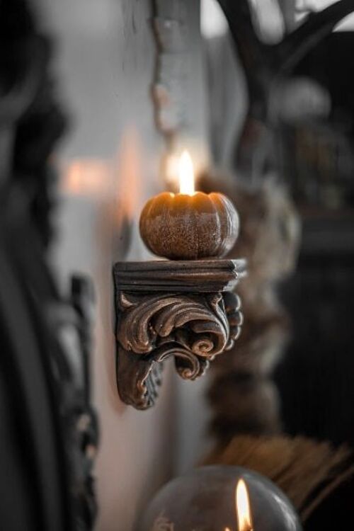 Medieval corbel for wall decoration Shelf Candle Holder wood