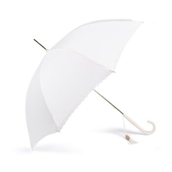 VOGUE - Parapluie Long Classique pour Mariée Ivoire 2