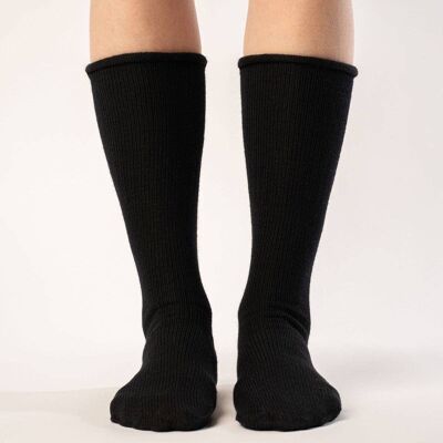 Women's Socks Knitted Merino Wool Black