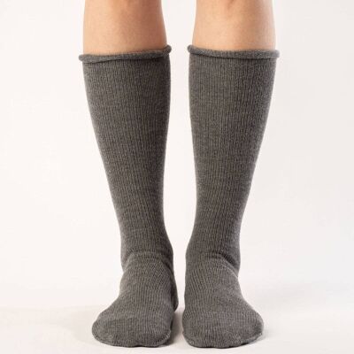 Women's Socks Knitted Merino Wool Dark Gray