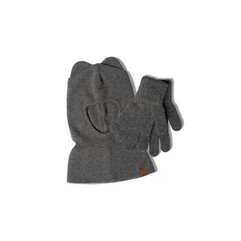 Ensemble 2 pièces cagoule et gants tricotés pour enfants 4