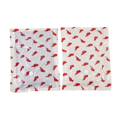 Periea Vakuum-Aufbewahrungsbeutel 50 x 70 RED BIRD 2er Pack