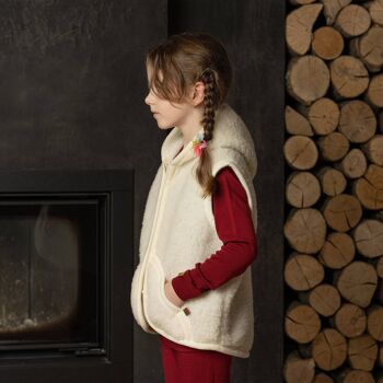 Gilet Polaire Enfant Naturel 3