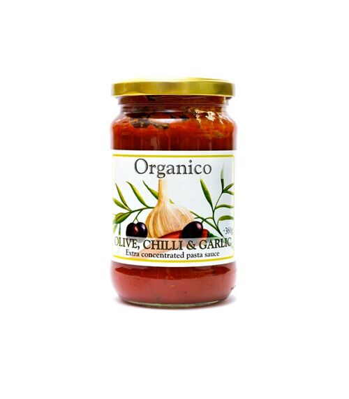 Org olive, chilli & garlic sauce