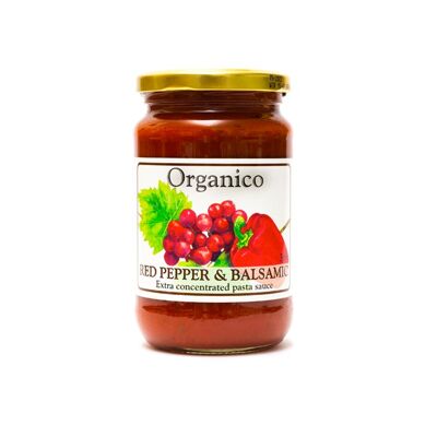 Peperone rosso biologico e salsa balsamica