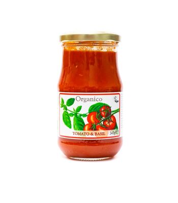 Sauce tomate & basilic bio