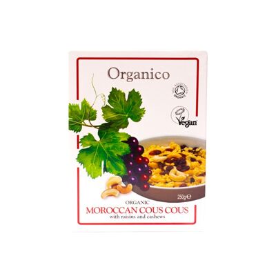Couscous marocain bio aux raisins secs & noix de cajou