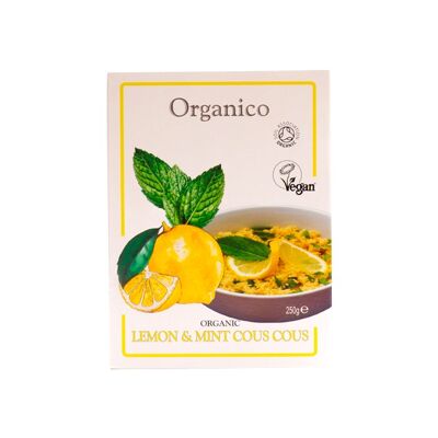 Org lemon & mint couscous