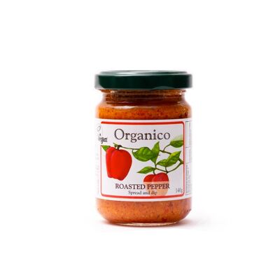 Propagación y salsa orgánica de pimientos asados