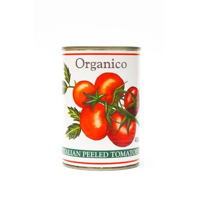 Organische geschälte Tomaten