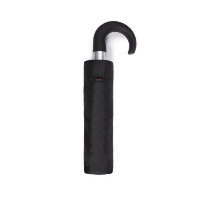 VOGUE - Folding umbrella Duomatic Black curved handle