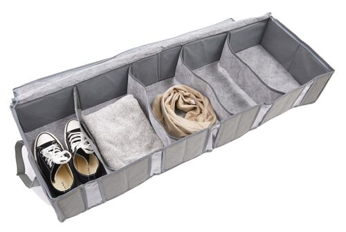 Periea Storage/Underbed storage box, 5 Compartments L 100 H 15 W 35 cm - Grey