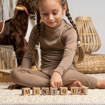 Pantalon Enfant Laine Mérinos 160gsm Beige 3