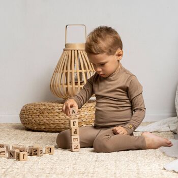 Pantalon Enfant Laine Mérinos 160gsm Beige 4