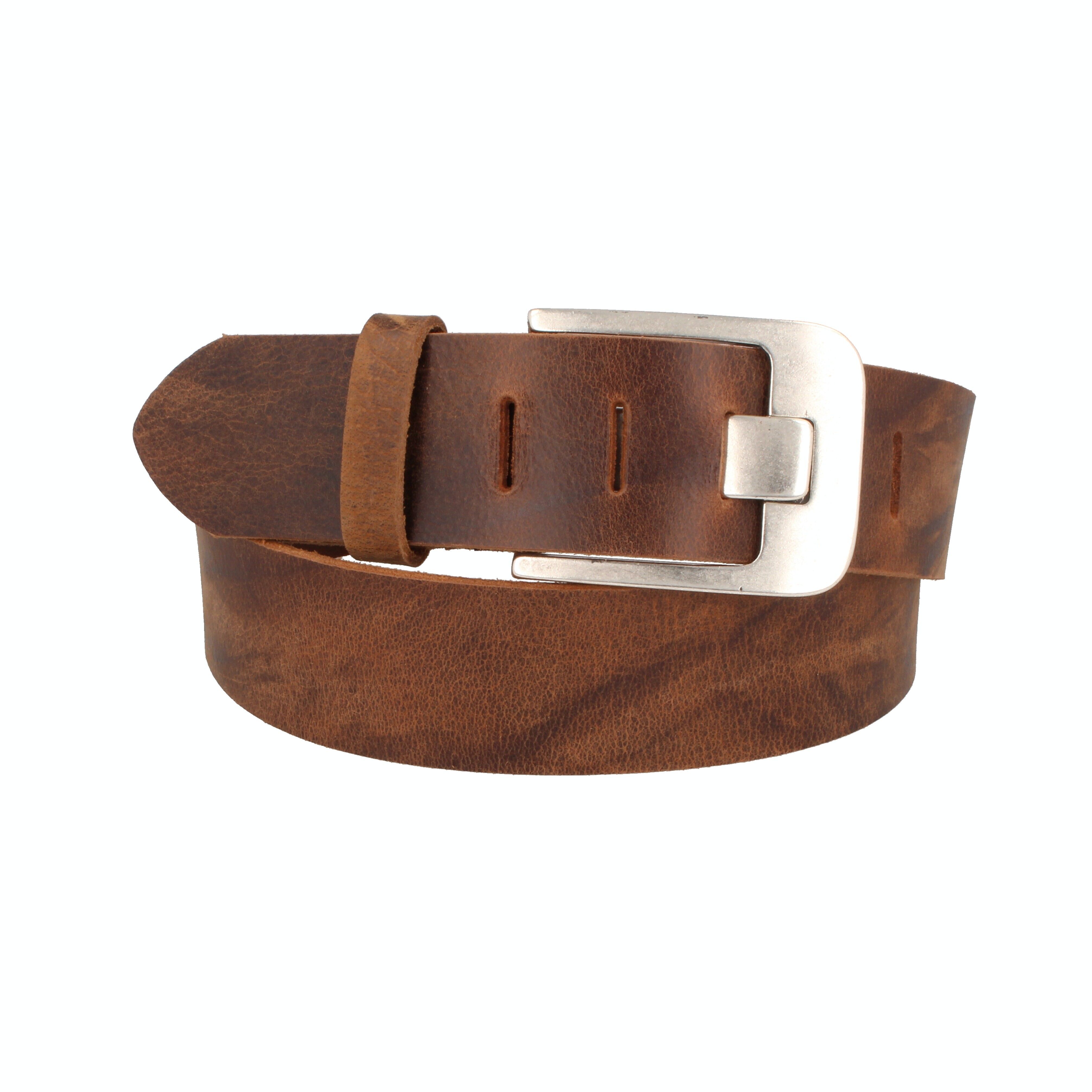 Cintura da uomo in pelle Novaho torrone largo