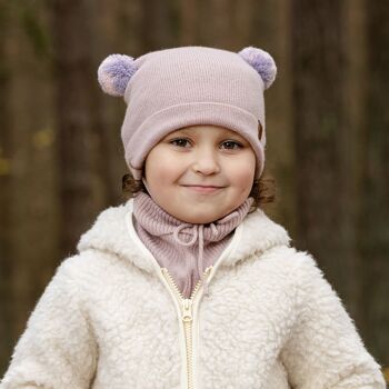 Ensemble 2 pièces bonnet et mitaines tricotés pour bébé 10