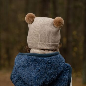 Bonnet tricoté pour bébé, ensemble 3 pièces Dickie & Mitten 9