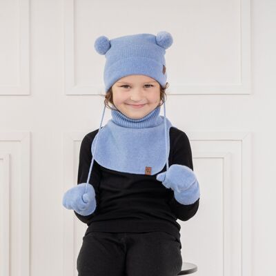 Gorro tejido para bebé, conjunto de 3 piezas de Dickie & Mitten