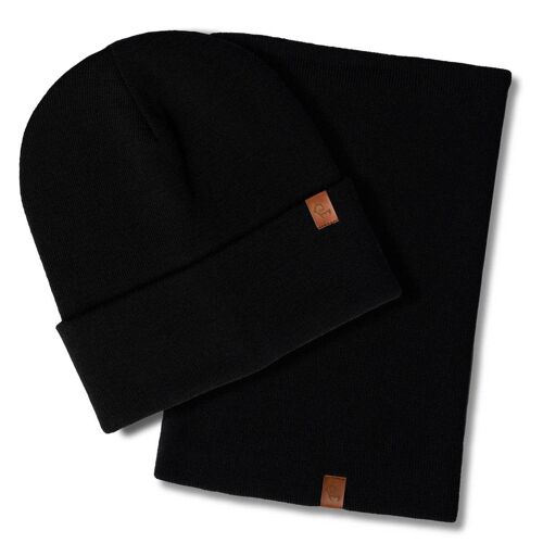 Men's Knitted Beanie & Gaiter 2-Piece Set