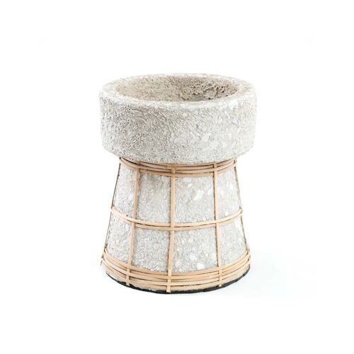 The Serene Candle Holder - Concrete Natural - M