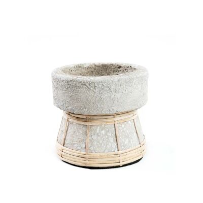 The Serene Candle Holder - Concrete Natural - S