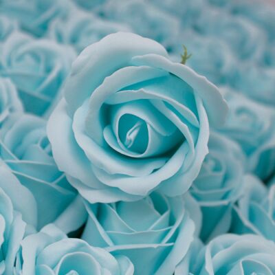 Soap Flowers - Medium - Baby Blue Rose