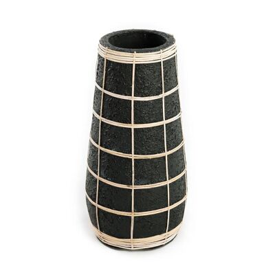 Le vase Cutie - Noir naturel - L
