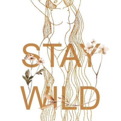 Sustainable card - stay wild