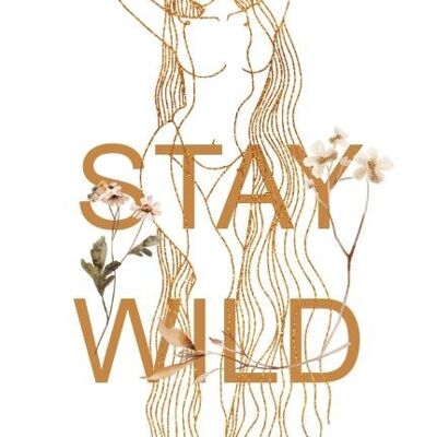 Sustainable card - stay wild