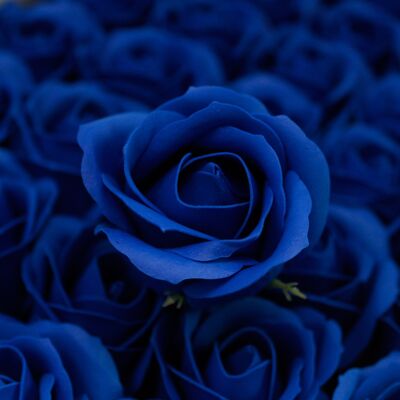 Soap Flowers - Medium - Royal Blue Rose