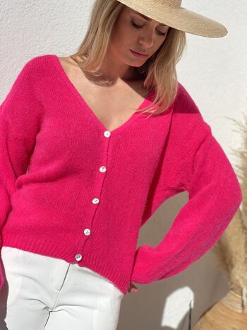 Gilet Fuschia Yvana 4