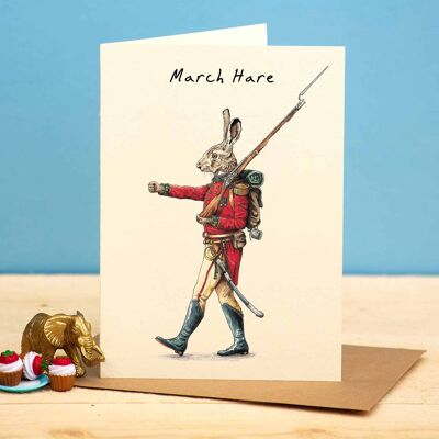 March Hare Card - Alltagskarte