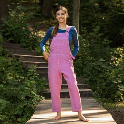 Organic 100% Linen Jumpsuit – NICCI Lavander Purple