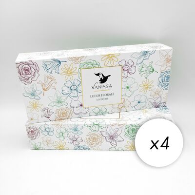 Floral Glimmer - Caja Flores Comestibles x4 - Regalo ideal