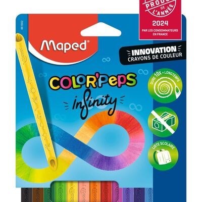 Lápices de colores Color'Peps Infinity x12