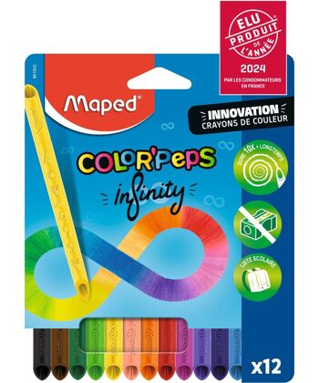 Crayons de Couleur Color'Peps Infinity x12 1