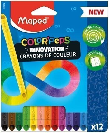 Crayons de Couleur Color'Peps Infinity x12 3